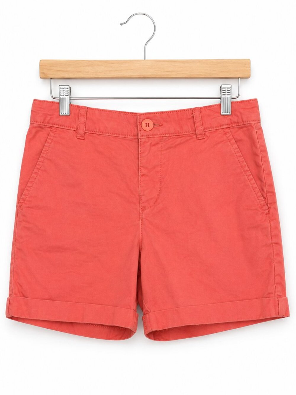 Gap Girls Shorts Size 8 Peach Coralโ Cuffed Shortie Cupid Pink